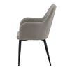 Venture Home Chaises &agrave; manger lot de 2 Comfort polyester noir et gris