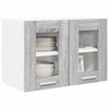 vidaXL Armoire suspendue avec porte 2 pcs Gris Sonoma 60 x 31 x 40 cm