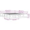 vidaXL Cadre de lit sans matelas noir 140x190 cm bois massif