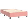 vidaXL Sommier &agrave; lattes de lit avec matelas LED Rose 120x200cm Velours