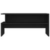 vidaXL Table basse noir 90x55x42,5 cm bois d'ingénierie