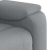 vidaXL Fauteuil de massage inclinable Gris clair Tissu