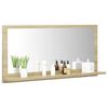 vidaXL Miroir de salle de bain Ch&ecirc;ne sonoma 80x10,5x37 cm Agglom&eacute;r&eacute;