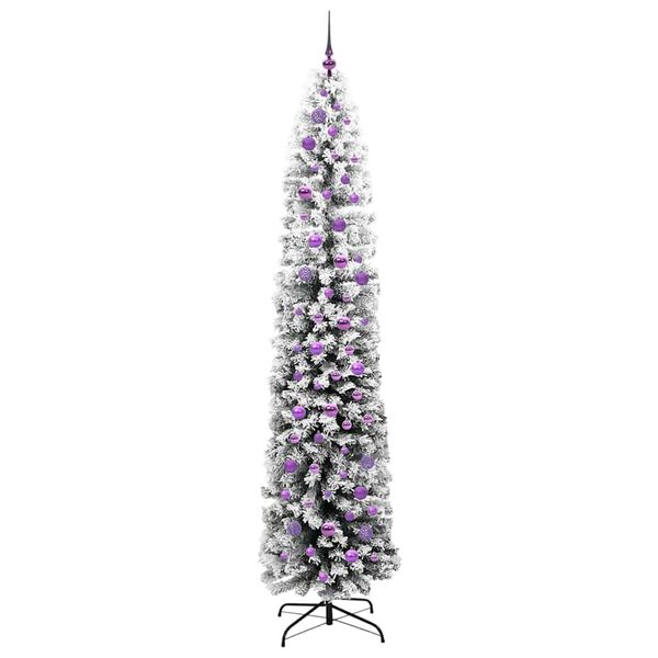 vidaXL Sapin de No&euml;l artificiel Vert 240 cm PVC et acier et plastique