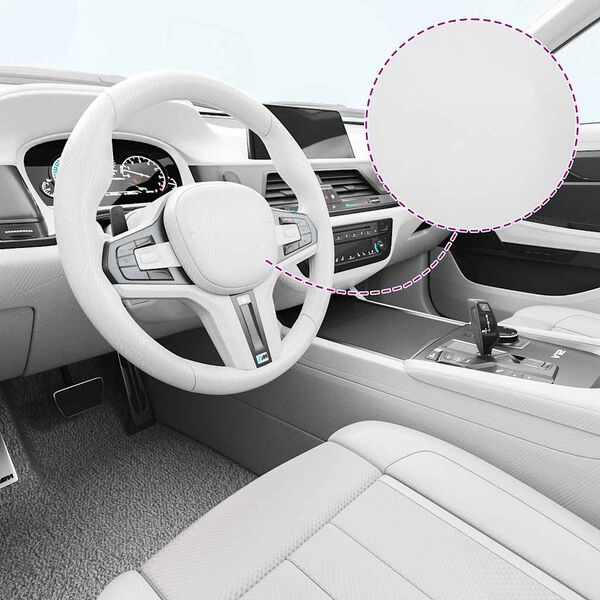 vidaXL Films 4D de voiture 2 pcs Blanc 100x150 cm