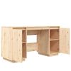 vidaXL Bureau 140x50x75 cm bois massif de pin