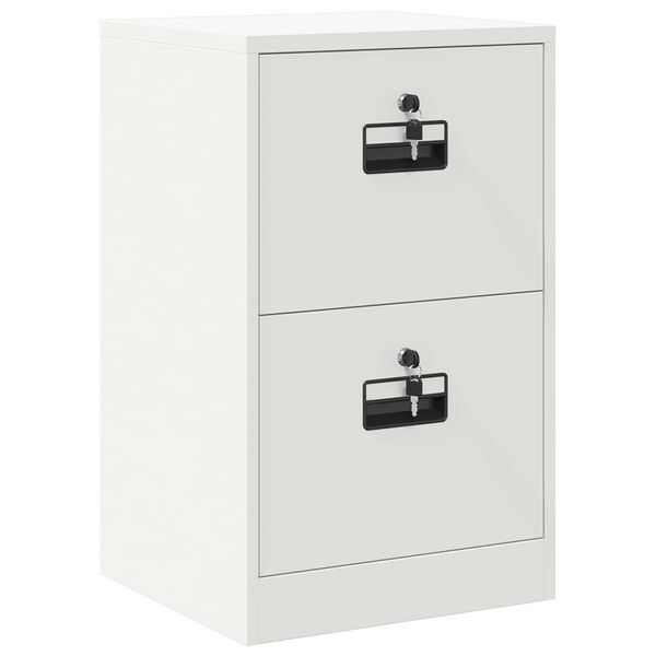 vidaXL Cabinet de Dossier avec tiroir Blanc 44 x 50 x 106.5 cm
