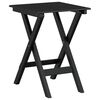 vidaXL Chaises &agrave; bascule lot de 2 table pliable noir massif peuplier