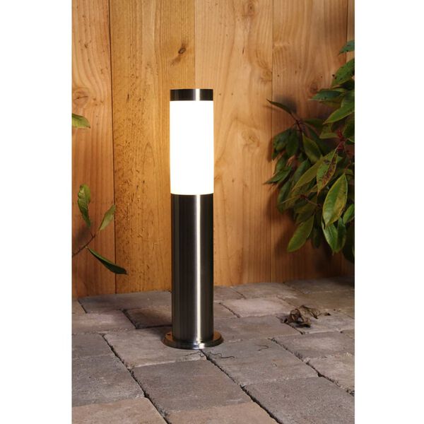 Luxbright Lampe LED solaire de jardin Idaho Argent&eacute; 39135