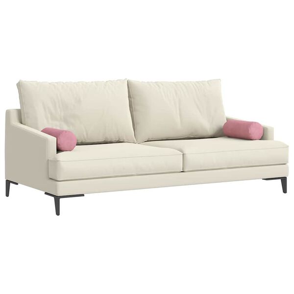 vidaXL Coussins d'accent 2 pcs Rose Ø 15 x 40 cm