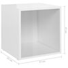 vidaXL Ensemble de meubles TV 3 pcs Blanc brillant Bois d'ingénierie