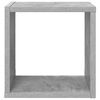 vidaXL &Eacute;tag&egrave;res cube murales 2 pcs Gris b&eacute;ton 26x15x26 cm