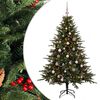vidaXL Sapin de No&euml;l artificiel avec boules 150 cm 150 LED Blanc chaud