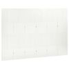 vidaXL Cloison de séparation 6 panneaux Blanc 240x180 cm Acier