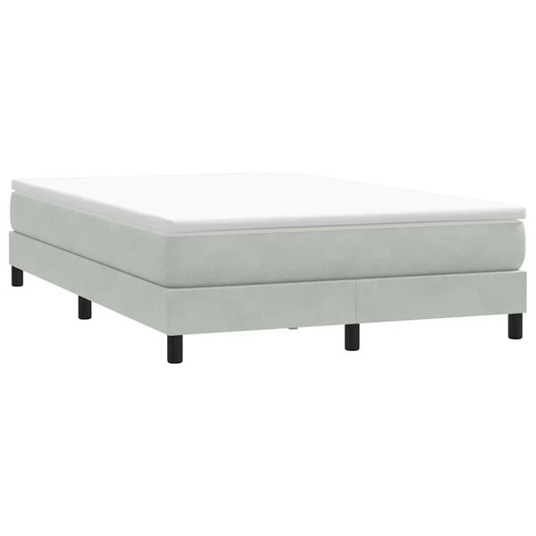vidaXL Sommier à lattes de lit sans matelas gris clair 140x210 cm