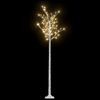 vidaXL Sapin de No&euml;l 200 LED blanc chaud Saule 2,2 m Int/Ext