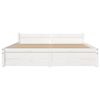 vidaXL Cadre de lit sans matelas blanc bois massif 140x200 cm