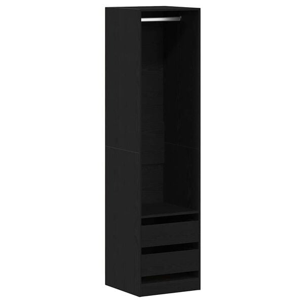 vidaXL Armoire Ch&ecirc;ne noir 50 x 50 x 200 cm Bois d'ing&eacute;nierie