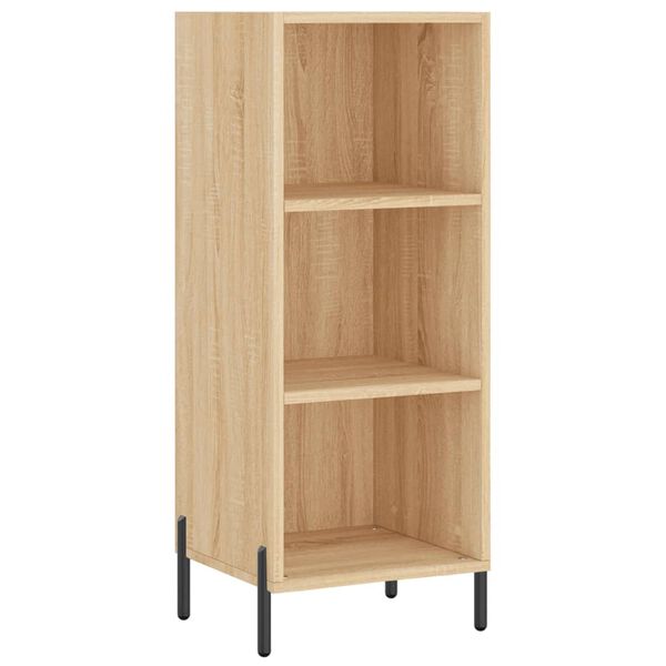 vidaXL Buffet chêne sonoma 34,5x32,5x90 cm bois d'ingénierie
