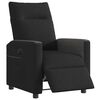 vidaXL Fauteuil inclinable &eacute;lectrique Noir Tissu