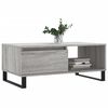 vidaXL Table basse Sonoma gris 90x50x36,5 cm Bois d'ingénierie