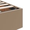 vidaXL Lit avec rangement et matelas 2 pcs Cappuccino Cuir