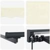 vidaXL Auvent R&eacute;tractable Cr&egrave;me 400 &times; 300 cm Polyester et Aluminium