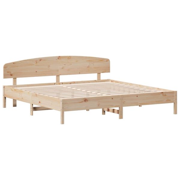 vidaXL Cadre de lit sans matelas 180x200 cm bois massif de pin