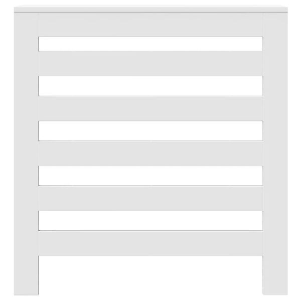 vidaXL Cache-radiateur blanc 78x20x82 cm bois d'ing&eacute;nierie