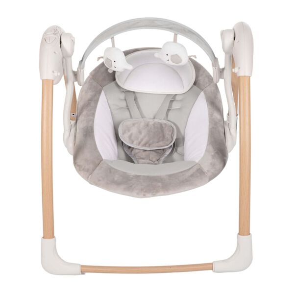 Bo Jungle Transat pour b&eacute;b&eacute; portable Dolphy Naturel et blanc pur
