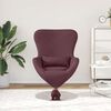 vidaXL Fauteuil &oelig;uf Pourpre 63 x 73 x 90 cm tissu