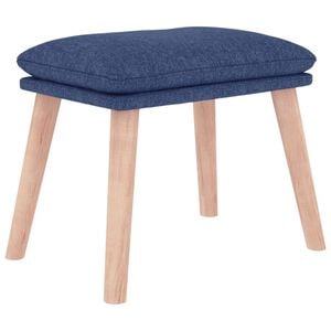 vidaXL Repose-pied Bleu 45x29,5x35 cm Tissu