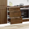 vidaXL Armoire de cuisine Kalmar ch&ecirc;ne marron bois d'ing&eacute;nierie