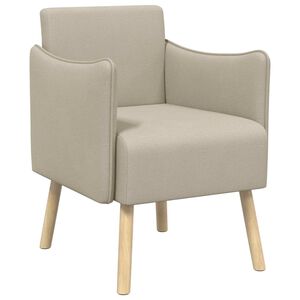 vidaXL Fauteuil d'appoint Sable Velours grain&eacute;