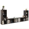 vidaXL Meubles TV 4 pcs Gris 107x35x37 cm Bois d'ingénierie
