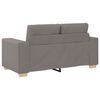 vidaXL Canapé 3 pcs Taupe Tissu en lin mélangé