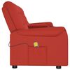 vidaXL Fauteuil de massage inclinable 4 places porte-gobelet bordeaux