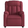 vidaXL Fauteuil inclinable Rouge bordeaux Tissu