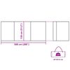 vidaXL Brise-vent de camping vert 508x130 cm imperméable