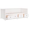vidaXL Lit de jour sans matelas blanc 90x200 cm bois de pin massif