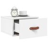 vidaXL Table de chevet murale blanc 35x35x20 cm