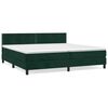 vidaXL Sommier &agrave; lattes de lit et matelas Vert fonc&eacute; 200x200cm Velours