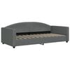 vidaXL Lit de repos sans matelas gris fonc&eacute; 90x200 cm tissu