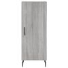 vidaXL Buffet haut Sonoma gris 34,5x34x180 cm Bois d'ing&eacute;nierie