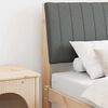 vidaXL T&ecirc;te de lit capitonn&eacute;e Gris fonc&eacute; 75 cm Pin massif