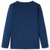 T-shirt enfants manches longues bleu marine 140