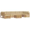 vidaXL Ensemble de canap&eacute;s d'ext&eacute;rieur 8 pc Blanc et Beige