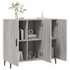 vidaXL Buffet sonoma gris 90x34x80 cm bois d'ing&eacute;nierie