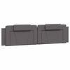vidaXL Coussin de t&ecirc;te de lit Viana gris 200 cm similicuir