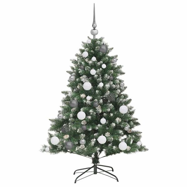vidaXL Sapin de No&euml;l artificiel Vert 120 cm PVC, plastique et acier